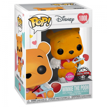 FUNKO POP! - Disney - Winnie the Pooh Valentines Flocked #1008 Special Edition